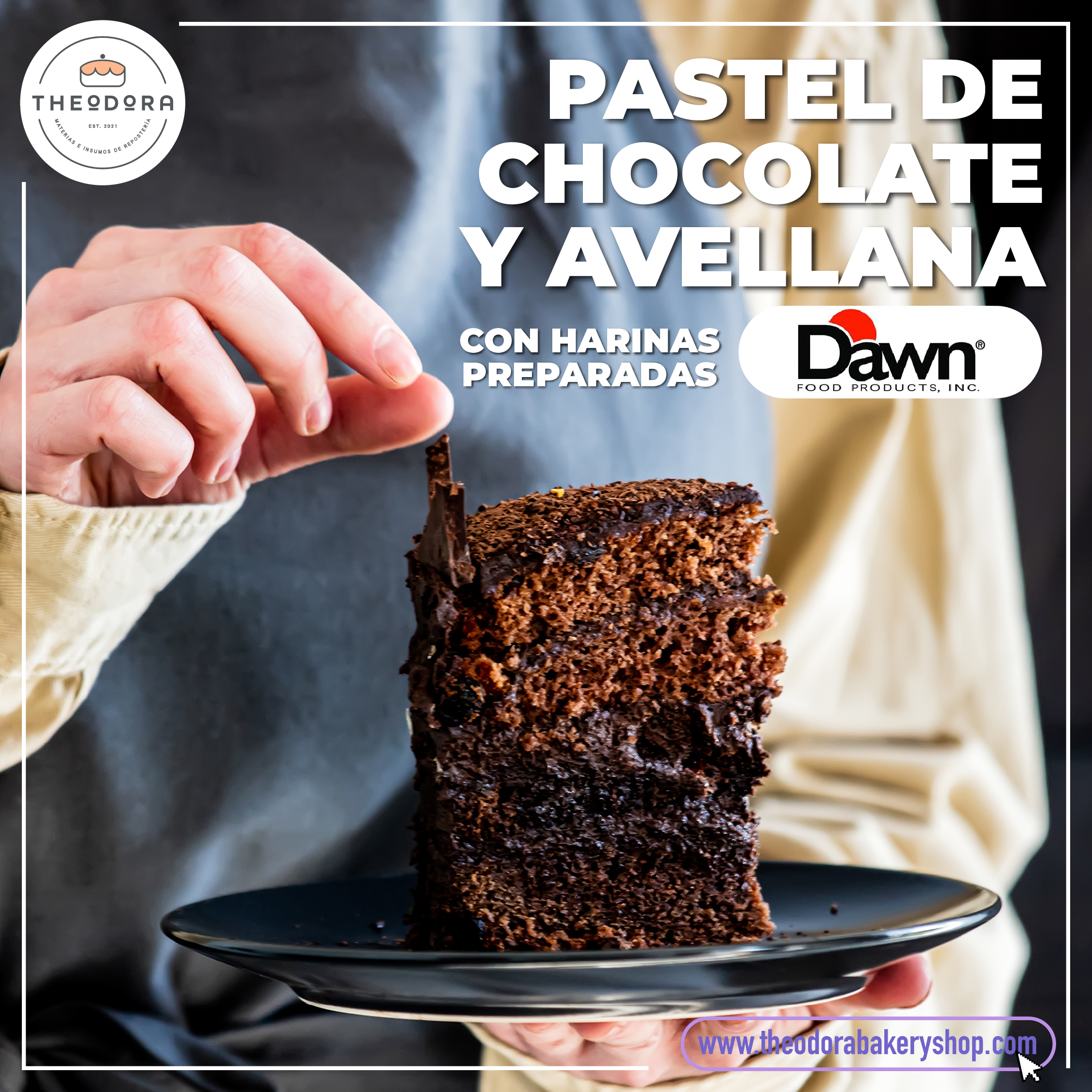 PASTEL DE CHOCOLATE Y AVELLANA