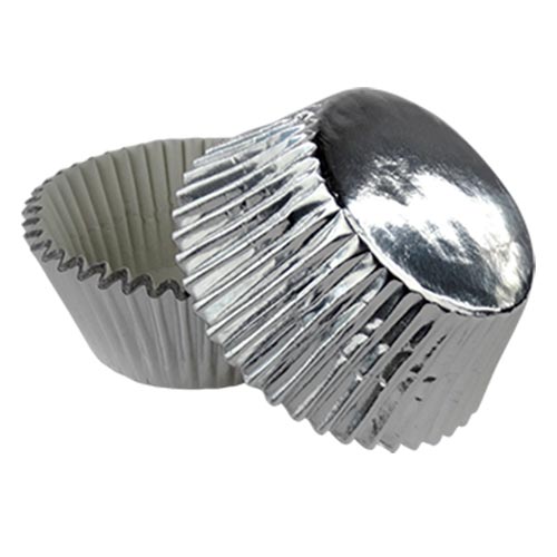 CAPACILLOS METÁLICOS ESTANDAR PLATA (50 pzas)