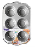 ARCOIRIS MOLDE DE ACERO DE CARBONO PARA CUPCAKES JUMBO 6 CAVIDADES
