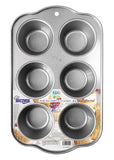 ARCOIRIS MOLDE DE ACERO DE CARBONO PARA CUPCAKES ESTANDAR 6 CAVIDADES