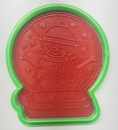 CORTADOR DE GALLETAS DE PLASTICO CON SELLO 6CM BOLA DE CRISTAL