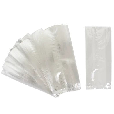 BOLSAS DE CELOFÁN CON FUELLE  (PAQUETE DE 100 PIEZAS) 2KG