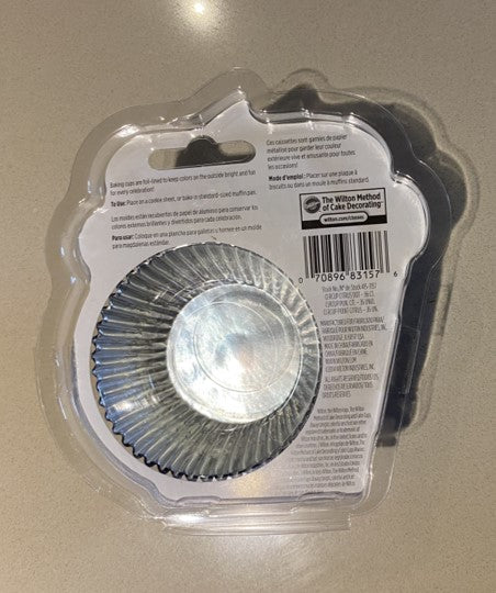 CAPACILLO ESTANDAR 100 PIEZAS REVESTIDO CON ALUMINIO - CUPCAKE (36 PZAS)