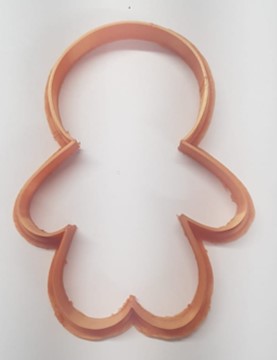 CORTADOR DE GALLETAS DE  8CM MUÑECO JENGIBRE