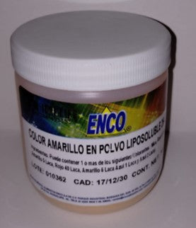 ENCO COLOR EN POLVO LIPOSOLUBLE 50G AMARILLO