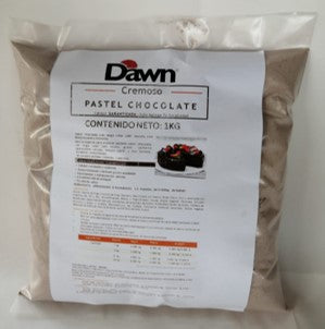DAWN HARINA PREPARADA PARA PASTEL  DE CHOCOLATE CREMOSO 1KG (REEMPACADO)