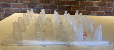 MOLDE ACETATO CUERNOS DE UNICORNIO PARA GELATINA O PALETA (25 CUERNOS)