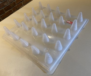 MOLDE ACETATO CUERNOS DE UNICORNIO PARA GELATINA O PALETA (25 CUERNOS)