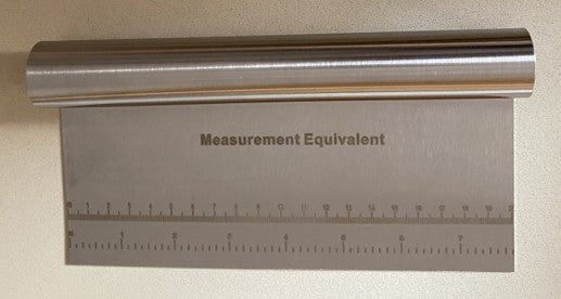 RASPA DE ACERO INOXIDABLE MEDIANA 20 CM