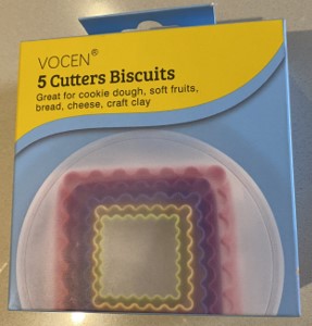 SET DE CORTADORES DE GALLETA CUADRADOS (3 PIEZAS)