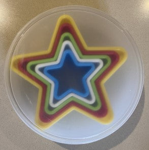 SET DE CORTADORES  DE GALLETA ESTRELLAS( 5 PIEZAS)