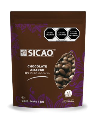 SICAO CHOCOLATE SEMI AMARGO WAFER  52% 1KG