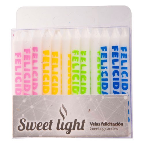VELAS SWEET LIGHT FELICIDADES FONDO BLANCO
