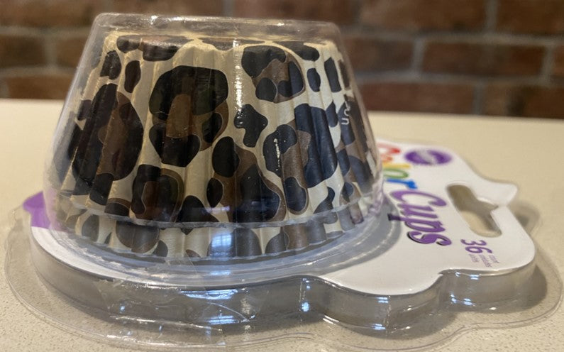 CAPACILLO ESTANDAR 100 PIEZAS REVESTIDO CON ALUMINIO - ANIMAL PRINT(36 PZAS)