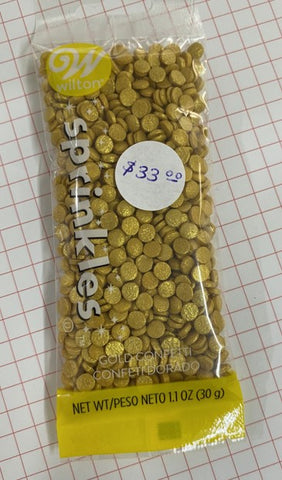 WILTON SPRINKLES CONFETTI DORADO 1.1 OZ (30G)