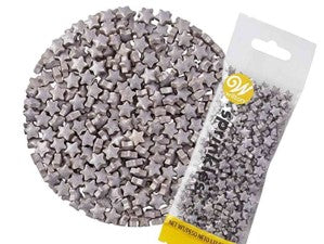 WILTON SPRINKLES ESTRELLAS PLATEADAS 1.1 OZ (32G)
