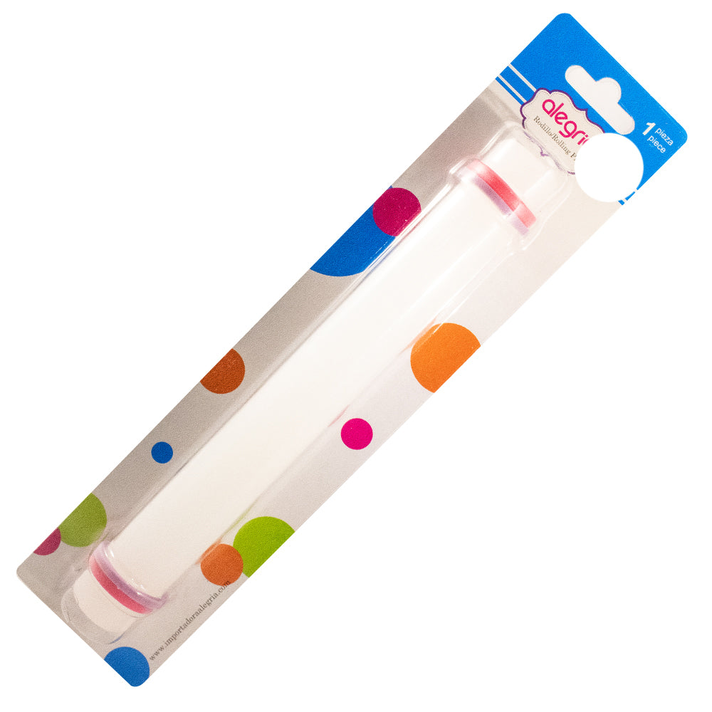 RODILLO DE PVC 30 CM CON AROS PARA FONDANT