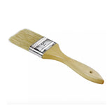 BROCHA MANGO DE MADERA POPLAR, ABRAZADERA METÁLICA 21 X 5 CM