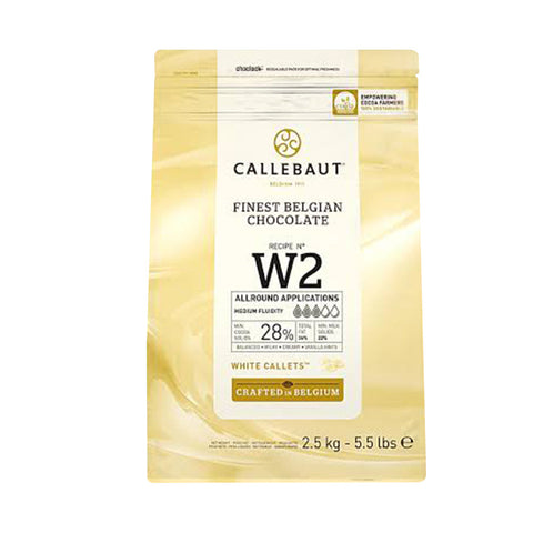 CALLEBAUT CHOCOLATE BLANCO 28.1% CALLETS 2.5 KG