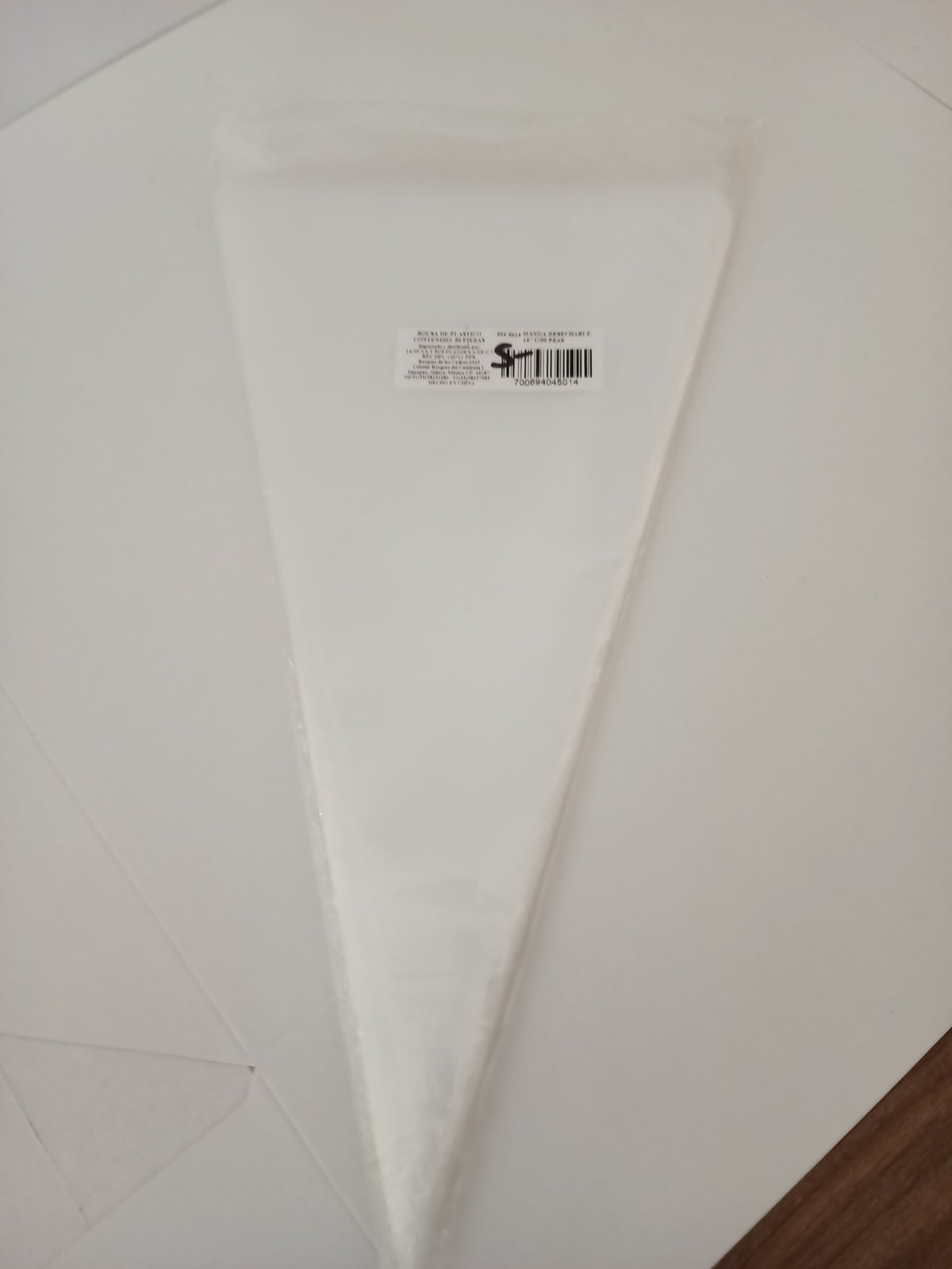 MANGA DE PLASTICO DESECHABLE 14´´