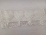 MOLDE DE SILICON PALETA DE CORAZON 4 CAVIDADES