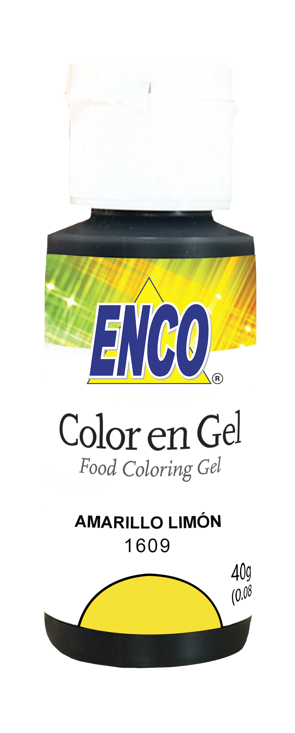 ENCO COLORES EN GEL 40G AMARILLO LIMON