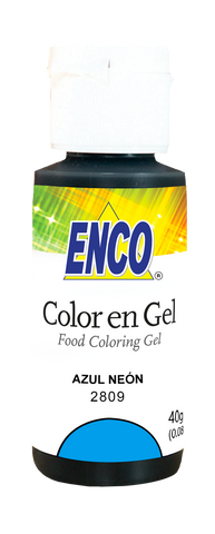 ENCO COLORES EN GEL 40G AZUL NEON