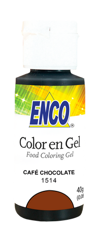 ENCO COLORES EN GEL 40G CAFE CHOCOLATE