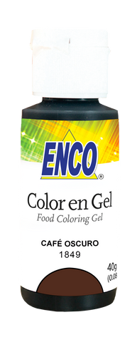 ENCO COLORES EN GEL 40G CAFE OSCURO
