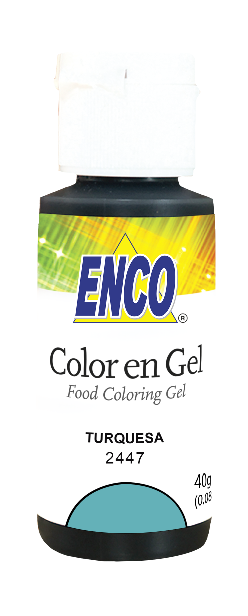 ENCO COLORES EN GEL 40G TURQUESA