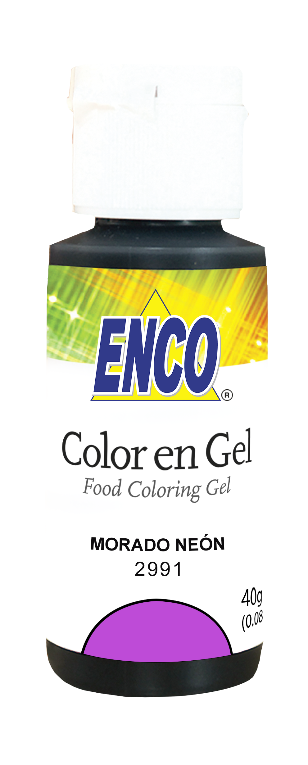 ENCO COLORES EN GEL 40G MORADO NEON
