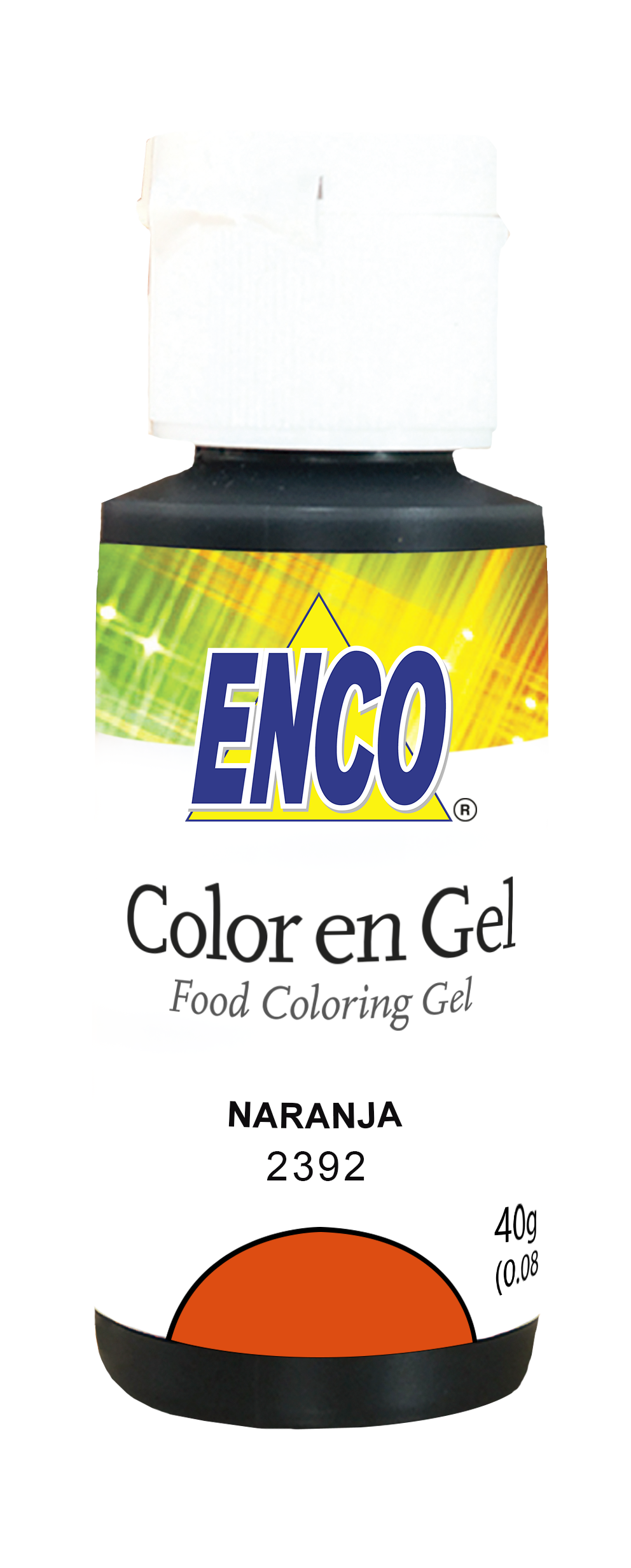 ENCO COLORES EN GEL 40G NARANJA