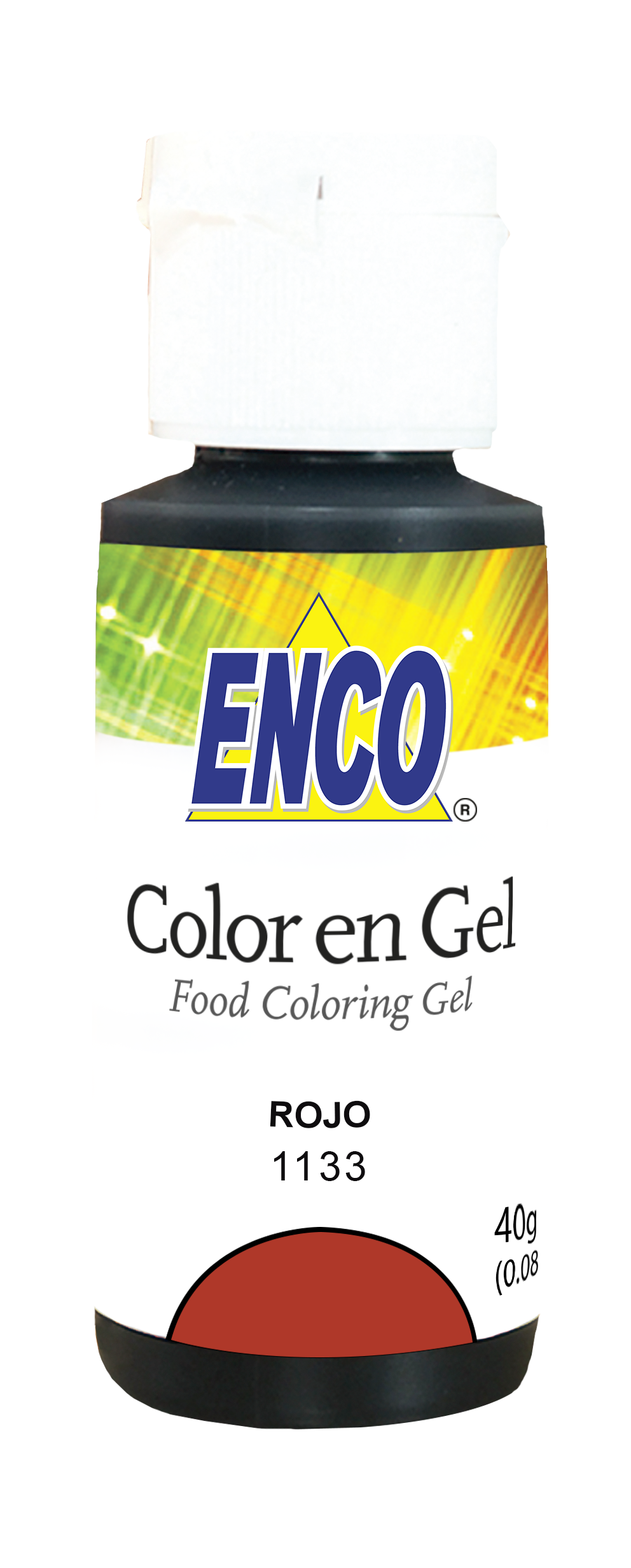 ENCO COLORES EN GEL 40G ROJO