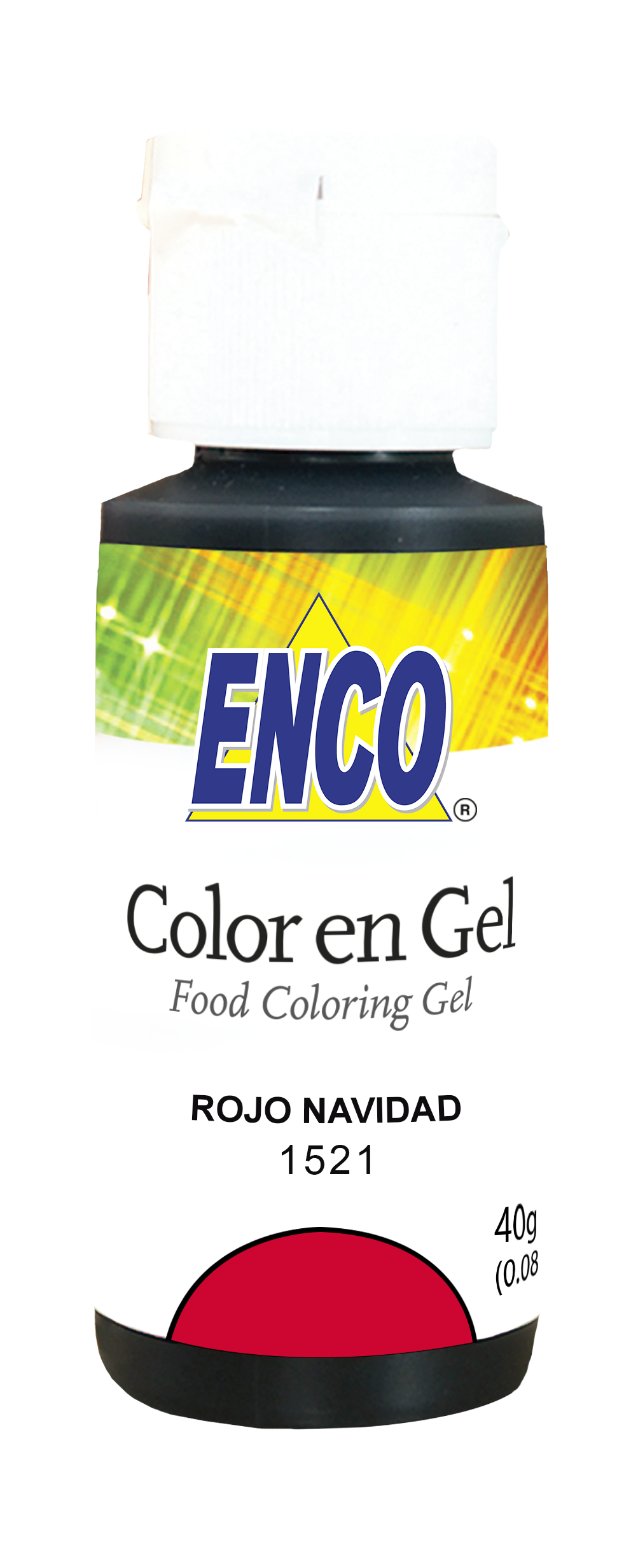ENCO COLORES EN GEL 40G ROJO NAVIDAD