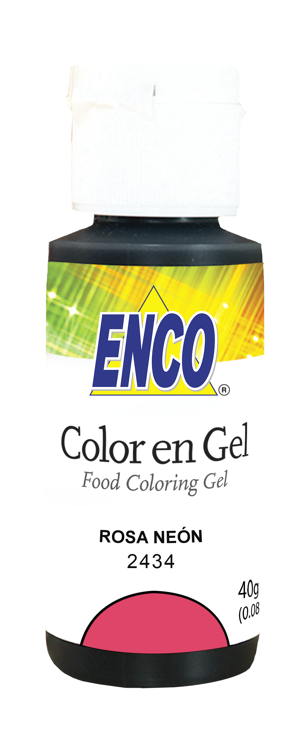 ENCO COLORES EN GEL 40G ROSA NEON