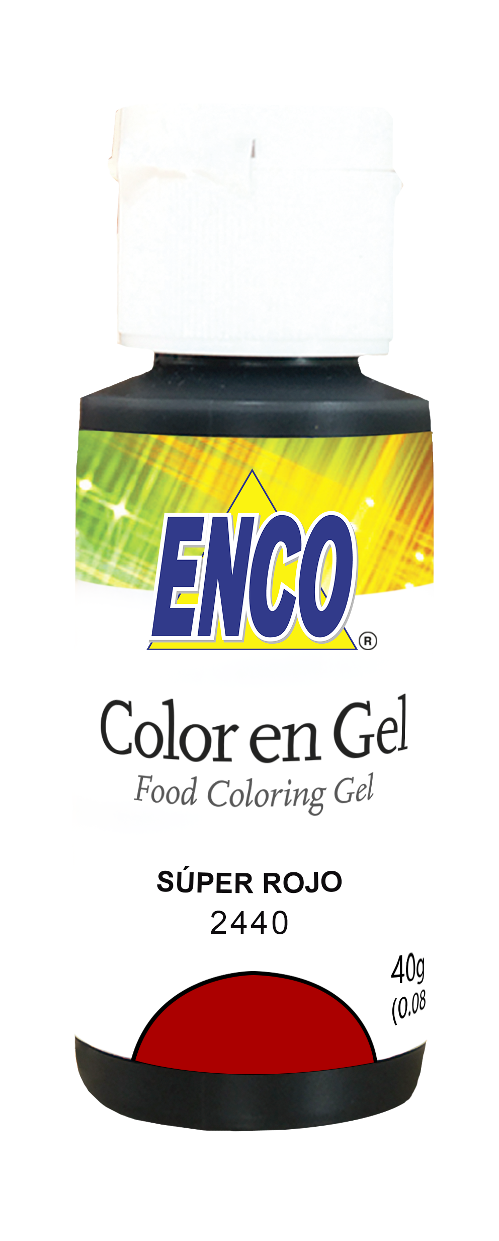 ENCO COLORES EN GEL 40G SUPER ROJO