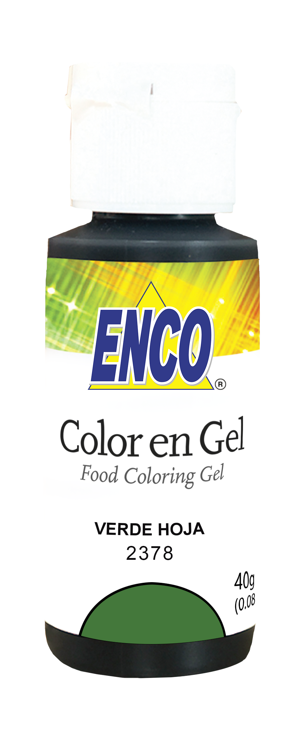 ENCO COLORES EN GEL 40G VERDE HOJA