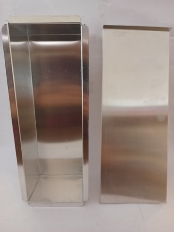 MOLDE DE ALUMINIO PARA PAN DE CAJA CON TAPA 11 x 33 x 9 CM