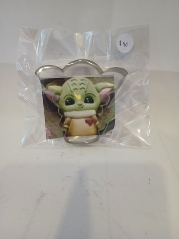 CORTADOR DE GALLETA DE LAMINA 10 CM MINI YODA