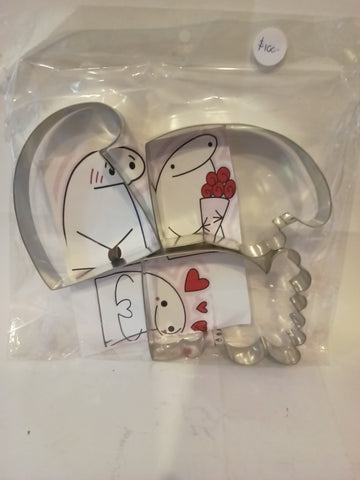 CORTADOR DE GALLETA DE LAMINA 10 CM FLORK