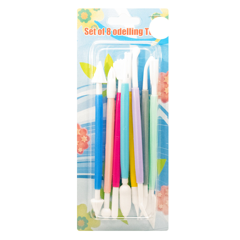 JUEGO DE HERRAMIENTAS PARA FONDANT (8 PIEZAS)