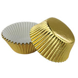 CAPACILLOS METALICOS ESTANDAR 50 PIEZAS DORADO