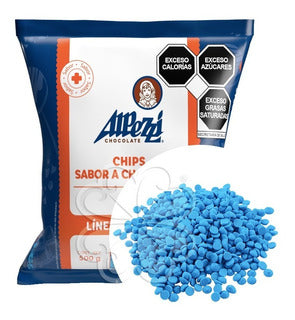 CHISPAS SABOR CHOCOLATE ALPEZZI 500G AZUL