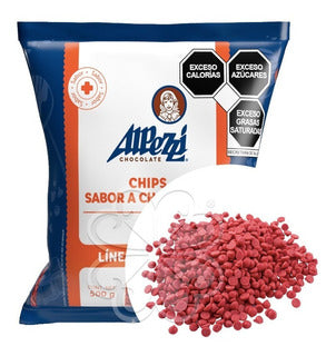 CHISPAS SABOR CHOCOLATE ALPEZZI 500G ROJO