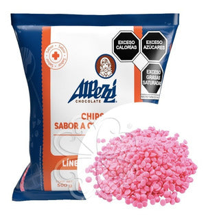 CHISPAS SABOR CHOCOLATE ALPEZZI 500G ROSA