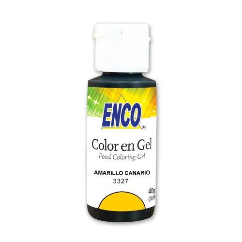 ENCO COLORANTE EN GEL 40G AMARILLO CANARIO