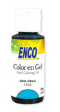 ENCO COLORANTE EN GEL 40G AZUL CIELO