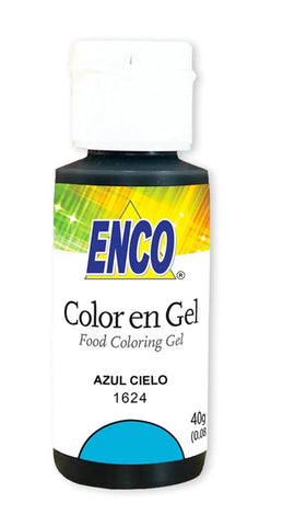 ENCO COLORANTE EN GEL 40G AZUL CIELO