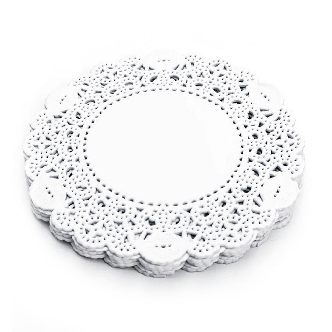 BLONDA PAPEL REDONDA BLANCA 25 CM 10 PZA