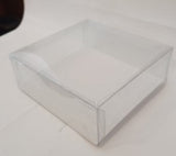 CAJA DE ACETATO TRANSPARENTE 15.5 X 15.5 X 5 CM